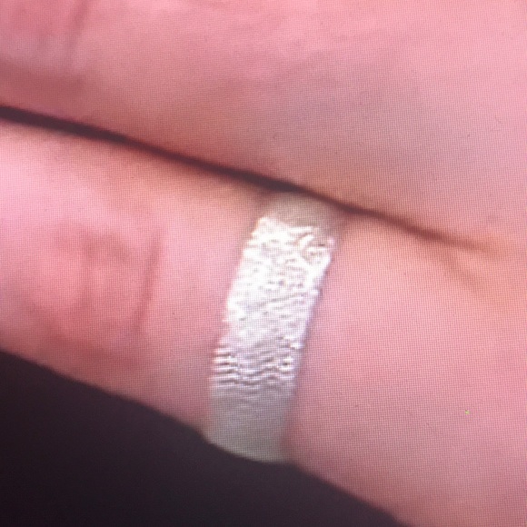 Sterling beaded textured band ring size 7 - Picture 2 of 7